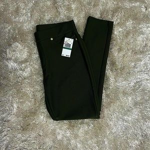 NWT Michael Kors full length pull on pants. Olive green. Large